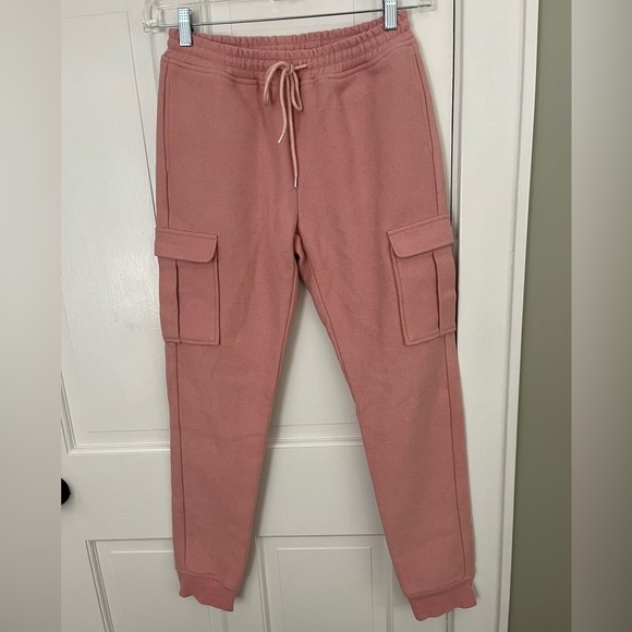 DANIELLE GUIZIO Pink Cargo Joggers Revolve DG Sweatpants Women’s Gorpcore - Picture 1 of 12